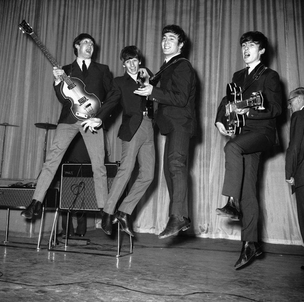 Uma das fotos dos Beatles expostas e que pertencem ao acervo da agência Getty Images