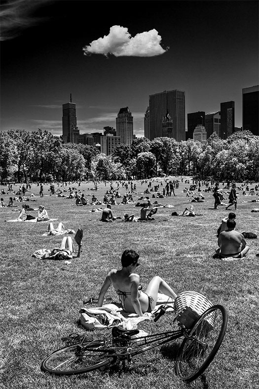 Central Par, em Nova York, num dia de verão no doimingo em foto de Silvestre Machado
