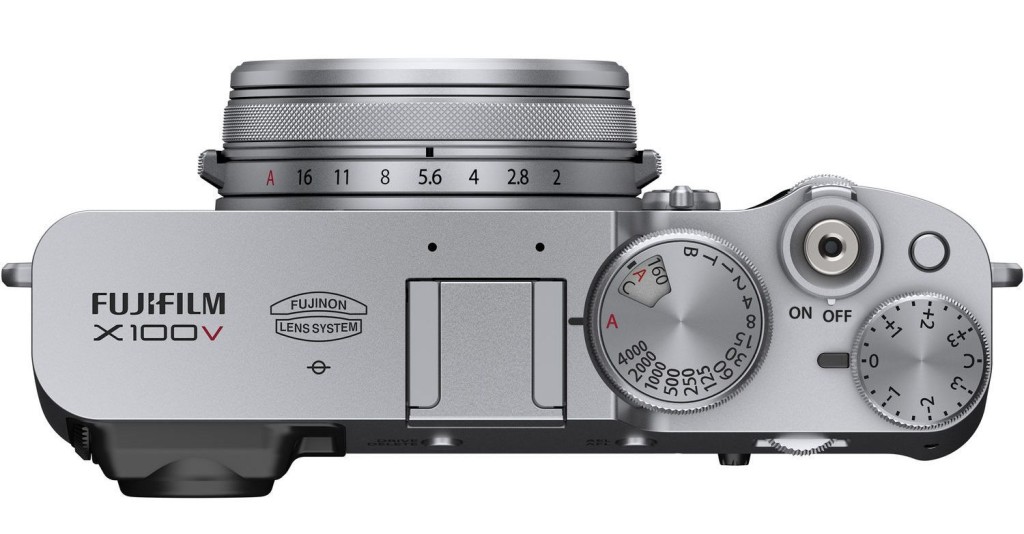 Visão superior da nova Fujifilm X100V